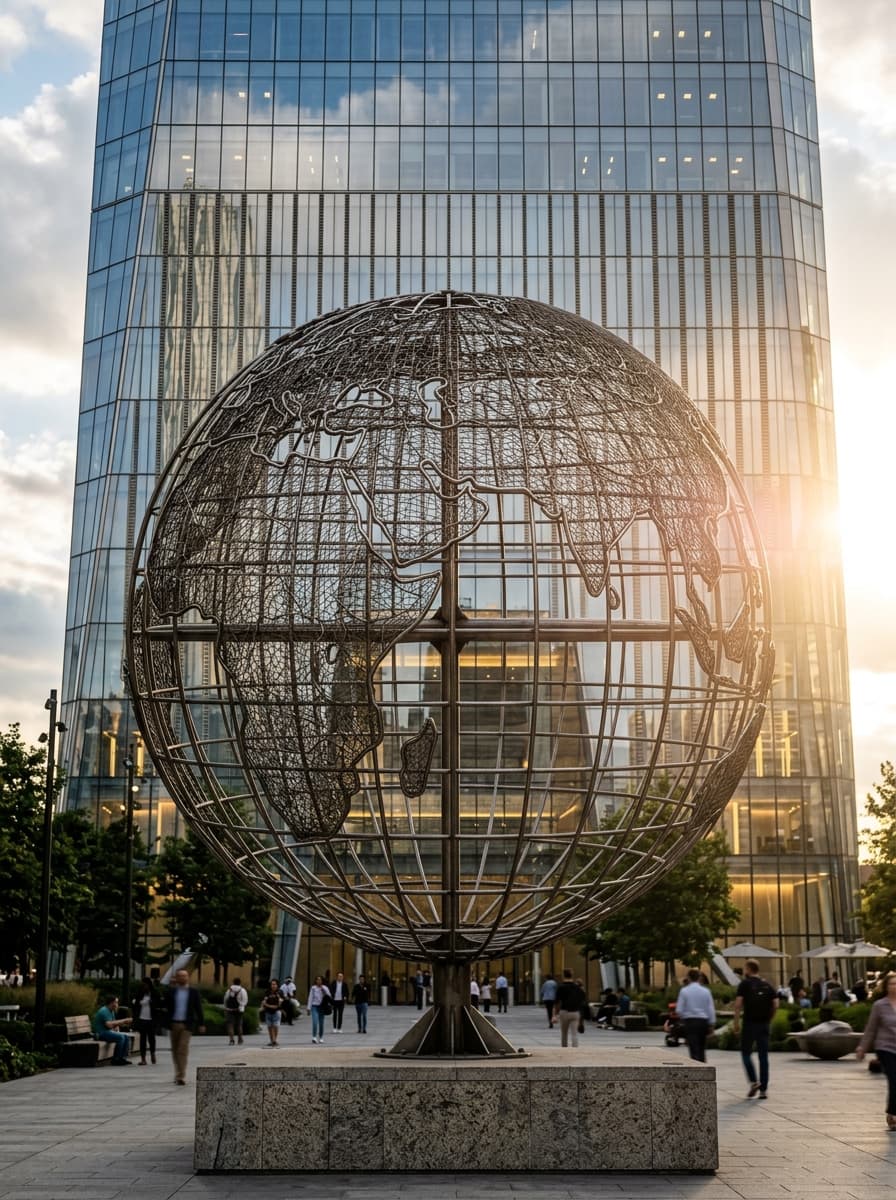 Globe sculpture